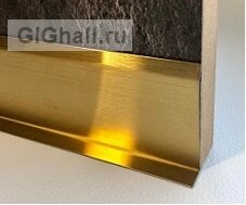 Плинтус 001 золото глянец/золото шлифованное