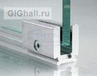 Профиль зажимной база+клипсы T-40 для стекла 10 мм