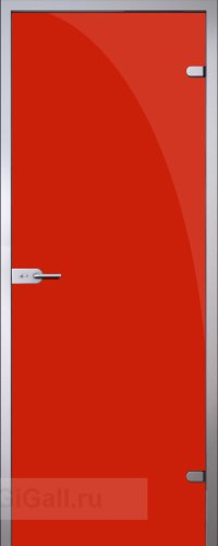Стеклянная межкомнатная дверь Emalit Red (полотно)