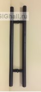 Ручка деревянная черная для стеклянной двери 32*500*800 мм