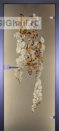 Стеклянная межкомнатная дверь Art-Decor Глициния (полотно)