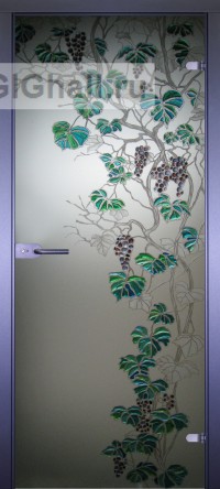 Стеклянная межкомнатная дверь Art-Decor Виноград (полотно)