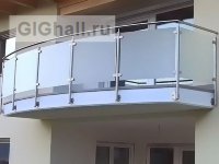 Ограждения для балкона с матовым стеклом