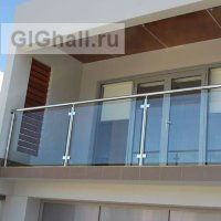 Ограждения для балкона с прозрачным стеклом
