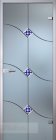 Стеклянная межкомнатная дверь Florid Патриция с гравировкой и фьюзингом  (полотно)